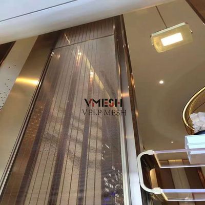 Crimped Woven kiến trúc Stainless Steel Mesh cho khách sạn khách sạn sang trọng Lobby