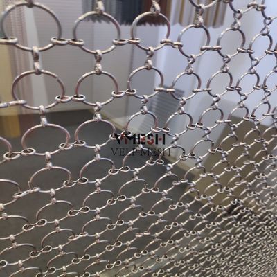 10mm Diameter Welded Ring Architectural Decoration Ring Mesh Curtain Chain Mail Curtain for Facade and Partition