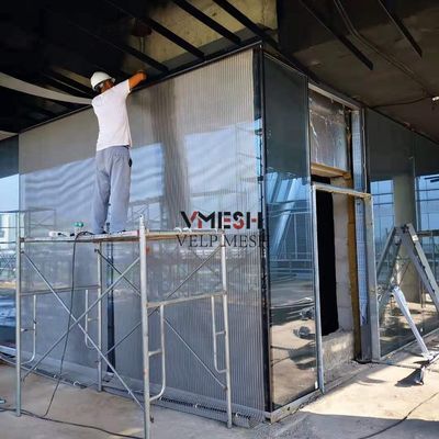 Crimped Woven kiến trúc Stainless Steel Mesh cho khách sạn khách sạn sang trọng Lobby