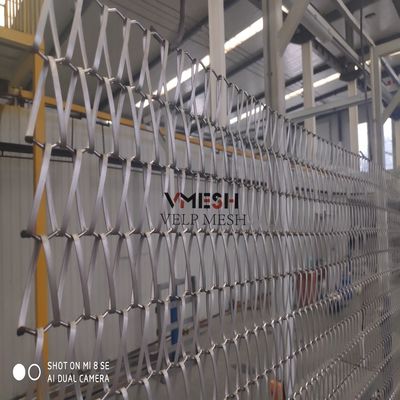 Vành đai băng tải kiến ​​trúc Thép không gỉ 316 Kim loại dệt kim loại dệt kim loại
