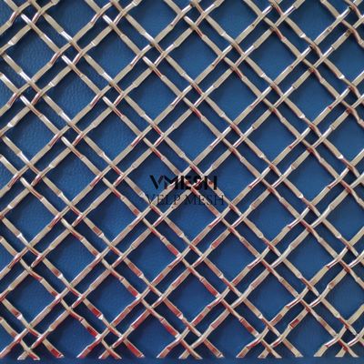 Lưới thép không gỉ crimped đường kính dây tùy chỉnh cho mặt tiền kim loại nội/ngoại thất