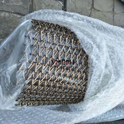 Lớp phủ bột bằng nhôm bằng thép không gỉ uốn cong dây điện lưới lưới rộng