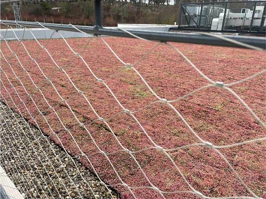 Lưới thép không gỉ mềm với góc mở mắt lưới 60° và hoàn thiện mạ kẽm được đánh bóng để bảo vệ công trình