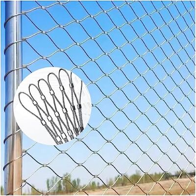 SS316 Stainless Steel Wire Rope Mesh Dây dệt linh hoạt để bảo vệ ban công chuồng chim