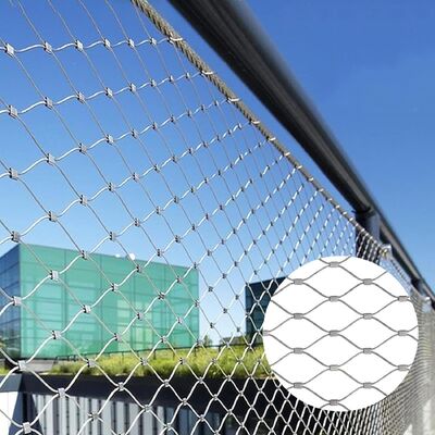 Đơn vị kích thước thép không gỉ dây thừng lưới chuồng động vật chuồng chim vườn thú hàng rào bảo vệ lưới