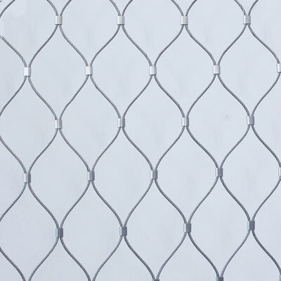 Wire Rope Mesh Kiến trúc cho Tấm Lưới Lan Can, Tấm Ốp Mặt Dựng