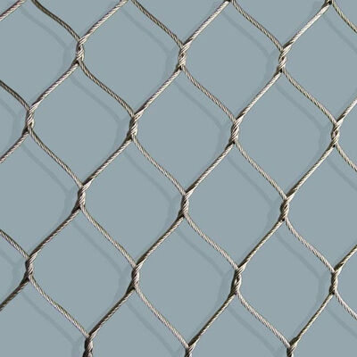 Wire Rope Mesh Kiến trúc cho Tấm Lưới Lan Can, Tấm Ốp Mặt Dựng