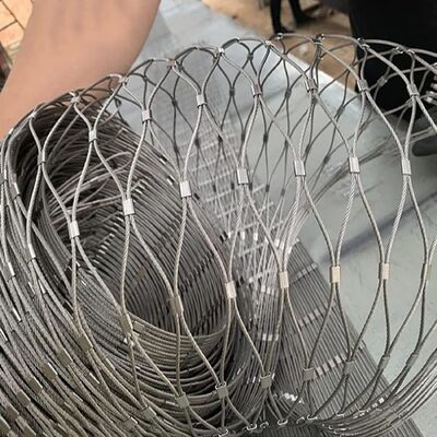 Wire Rope Mesh Kiến trúc cho Tấm Lưới Lan Can, Tấm Ốp Mặt Dựng