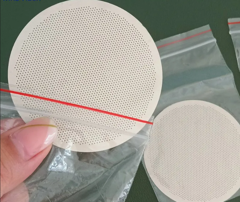 Không có Burrs Kim chất mài 1mm SS304 Etching Mesh Filter Disc