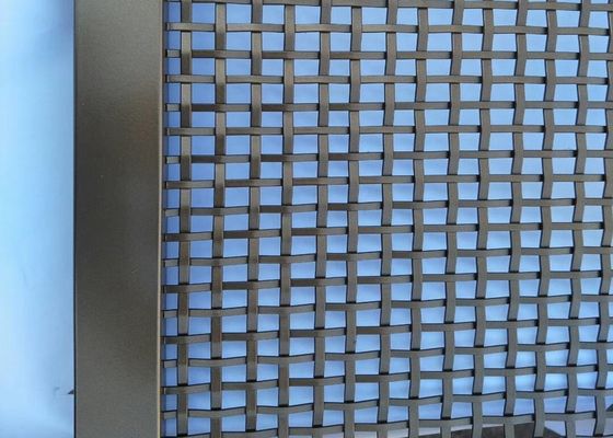 Thép không gỉ 304 khóa Crimped Metal Mesh cho trang trí kiến trúc