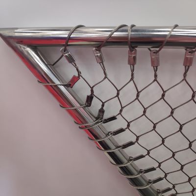 Lưới cáp thép không gỉ 2mm lỗ hình thoi Ferrule cho hàng rào sở thú
