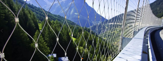 3mm Stainless Steel Rope Mesh 7x7 Dệt cho vườn thú sân bay hàng rào
