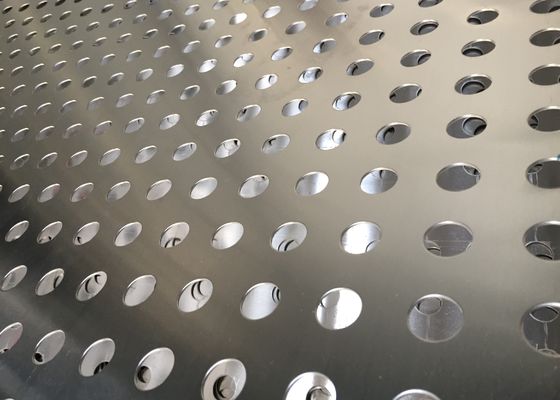 4 * 8ft thép không gỉ thẳng hình dạng lỗ tròn perforated tấm