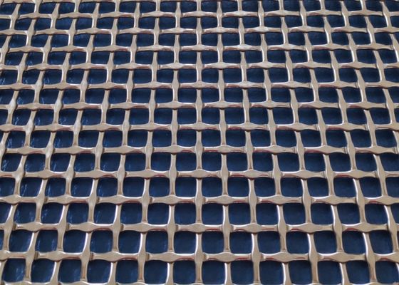 Thép không gỉ 304 khóa Crimped Metal Mesh cho trang trí kiến trúc