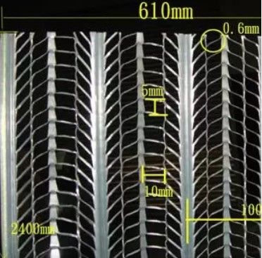 Lưới thép giãn nở mạ kẽm với đặc tính chống ăn mòn và chống cháy cho tường nội thất