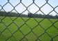 Kim cương 8Ft 9 Hàng rào liên kết chuỗi đo bằng PVC tráng cho sân chơi thể thao