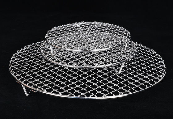 Lưới thép không gỉ BBQ dạng sóng 304 316 430, đạt chuẩn thực phẩm