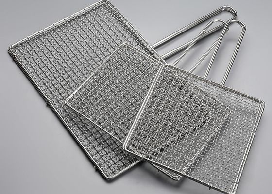 Lưới thép không gỉ 304 cho vỉ nướng BBQ 450x600mm, đạt chuẩn thực phẩm