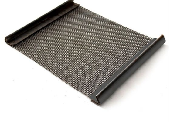 65Mn Thép Carbon Crimped Woven Wire Mesh cho màn hình máy nghiền