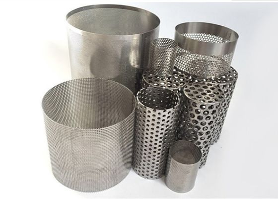 Ống lọc lưới kim loại đục lỗ bằng thép không gỉ 316, 20mm-2000mm