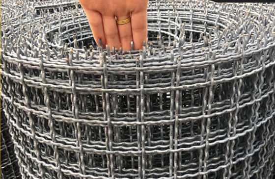 5mm Crimped Woven Wire Mesh Vibrating Screen với móc
