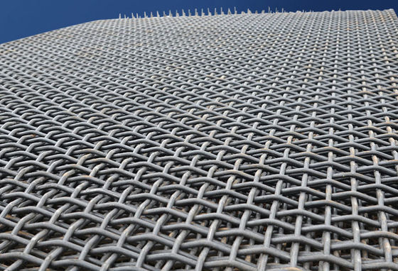 5mm Crimped Woven Wire Mesh Vibrating Screen với móc