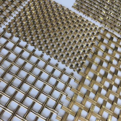 Đồng thau cổ Ss 0,5mm Khóa dây lưới uốn cong để trang trí nội thất