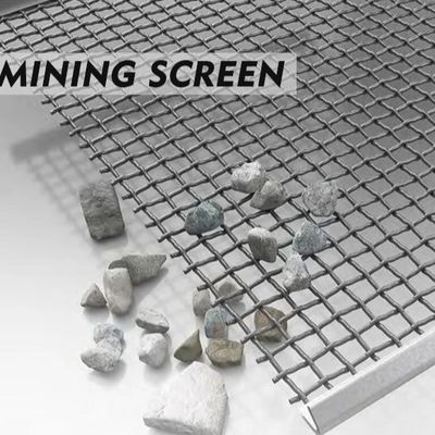 Máy nghiền đá rung Lưới dây dệt uốn cong để khai thác mỏ đá