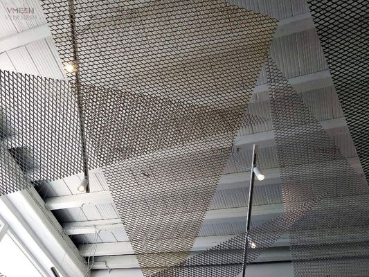 Trần nhôm treo kiến ​​​​trúc Tấm kim loại mở rộng màu đen