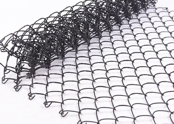 Hàng rào dây lưới liên kết chuỗi mạ kẽm / mạ kẽm PVC cho sân chơi thể thao