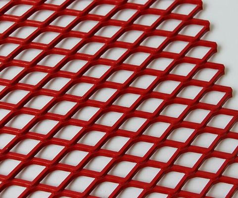 Màng kim loại được mở rộng bằng nhôm được phủ bột lỗ cho trang trí tường bên ngoài