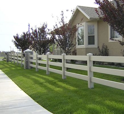 100% vật liệu nguyên chất bền 2rails 3rails PVC Paddock ngựa hàng rào Farm hàng rào