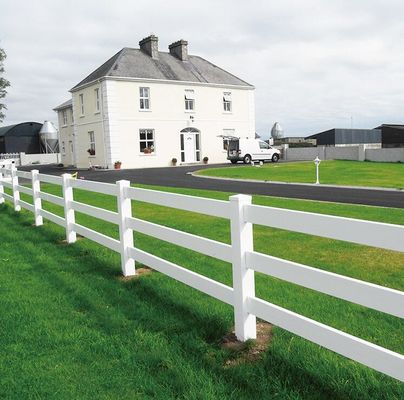 bò vinyl 3 đường ray PVC 2 đường ray ngựa paddock trang trại hàng rào post ranch