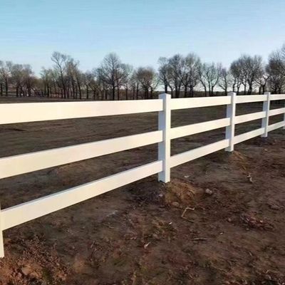3 đường ray 1.8 * 2.5m PVC Cửa hàng nông trại nhựa Vinyl Ranch Paddock ngựa hàng rào
