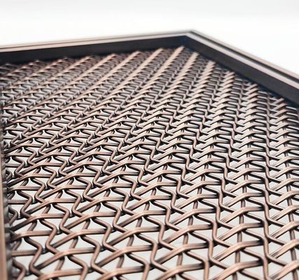Decorative Brushed Stainless Steel Architectural Woven Mesh Screen for Decoration Room Curtain