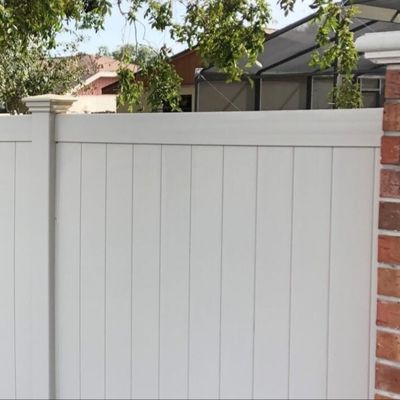 Hàng rào riêng tư bằng nhựa vinyl kiểu Mỹ 6x8ft cho sân và tường nhà