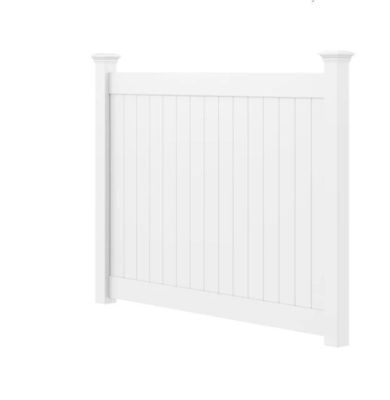 Vật liệu chất lượng cao ngoài trời màu trắng PVC nhựa vinyl hàng rào bảo mật