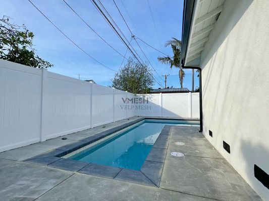 Công dụng nặng 6 * 8 feet Pvc Privacy Fence Màu trắng