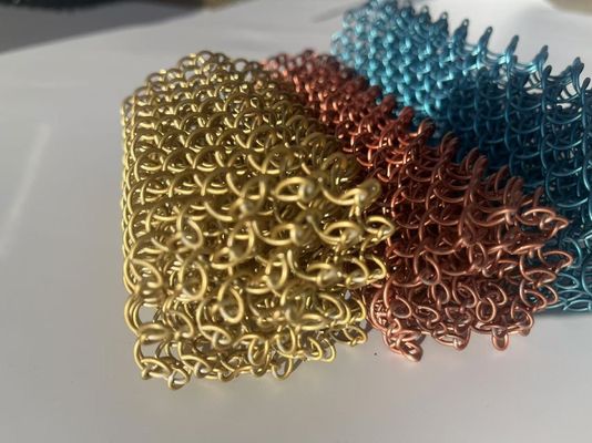 Rèm xích inox 304 thiết kế hiện đại với kích thước lỗ 6mm cho lưới kim loại kiến trúc