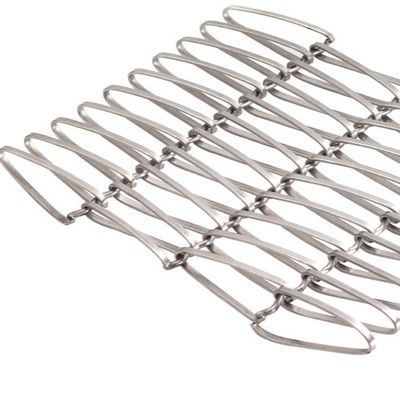 Lớp phủ bột bằng nhôm bằng thép không gỉ uốn cong dây điện lưới lưới rộng