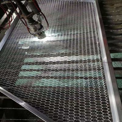 Chống trượt nâng lưới kim loại mở rộng hạng nặng Hexagon cho nền tảng