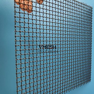 Lưới thép không gỉ crimped đường kính dây tùy chỉnh cho mặt tiền kim loại nội/ngoại thất