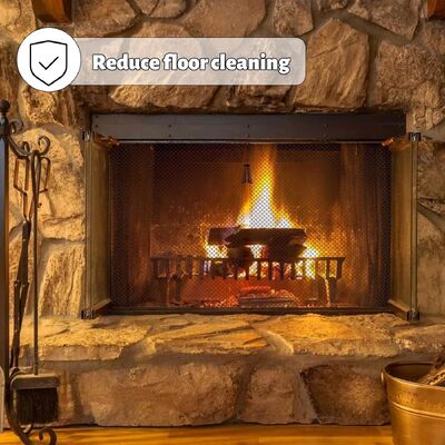 Kích thước tùy chỉnh Rèm kim loại liên kết chuỗi 6 * 6 mm theo cặp Thiết kế lưới màn hình lò sưởi