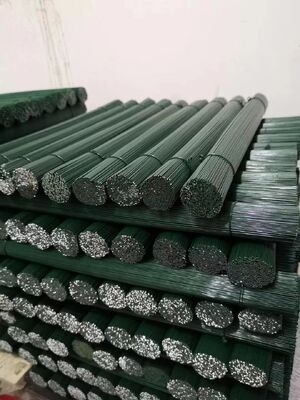 Dây thép cắm hoa 18 gauge màu xanh lá cây, dây thép cắm hoa màu xanh lá cây trắng cho hoa giả