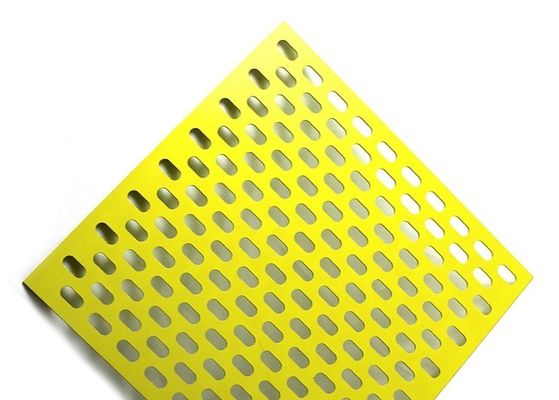 Lưới kim loại đục lỗ có rãnh nhôm rung Độ dày 1-10mm Trang trí