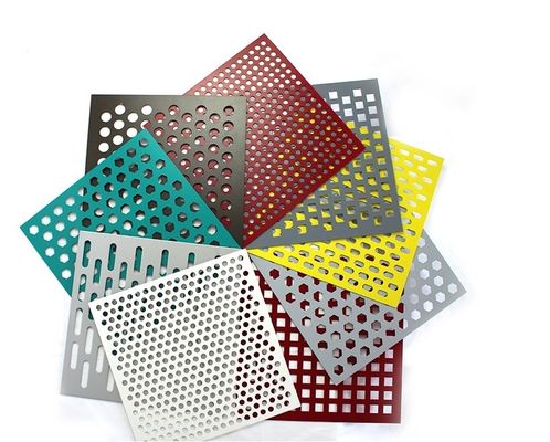 Kiến trúc PVDF Kích thước tấm lưới kim loại đục lỗ 1500 * 2500mm