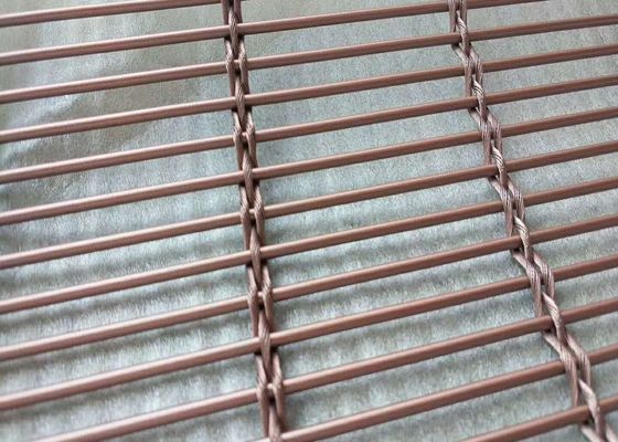 Kính tráng men bằng thép không gỉ Lưới trang trí PVDF Bức tranh titan