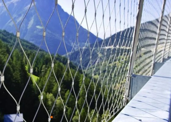 Ban công an toàn Lưới thép không gỉ linh hoạt 30m / Cuộn tự khóa