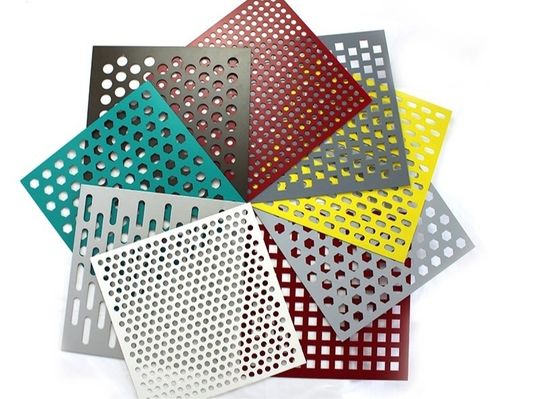 Mặt tiền kim loại đục lỗ PVDF trang trí kiến ​​trúc 1500 * 2500mm