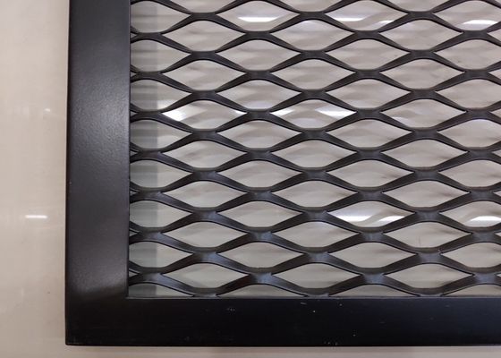 ISO9002 Kéo dài Tấm kim loại mở rộng màu đen 60 * 120mm 20 * 40mm Lỗ